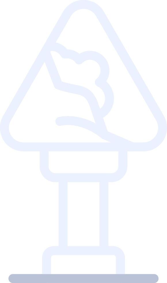 design de ícone criativo de sinal de avalanche vetor