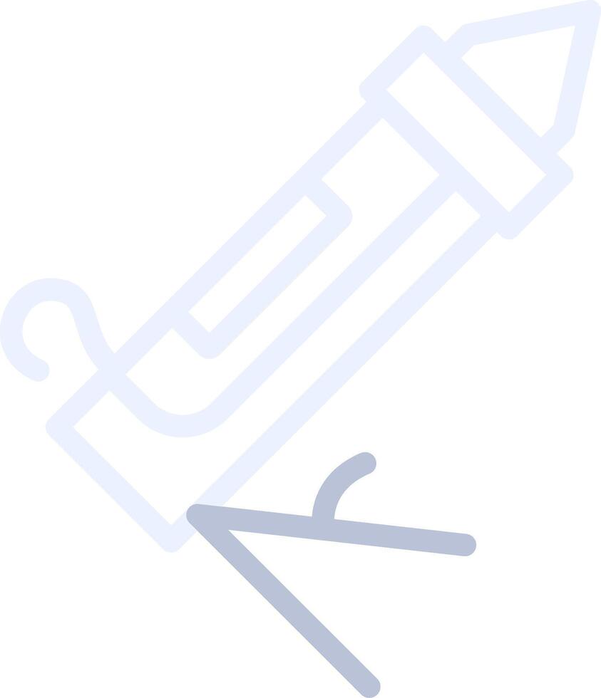 design de ícone criativo de arma de calafetar vetor