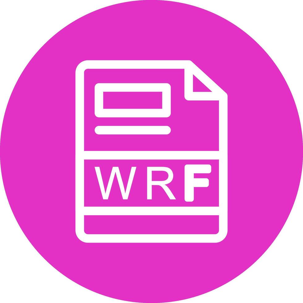 wrf criativo ícone Projeto vetor