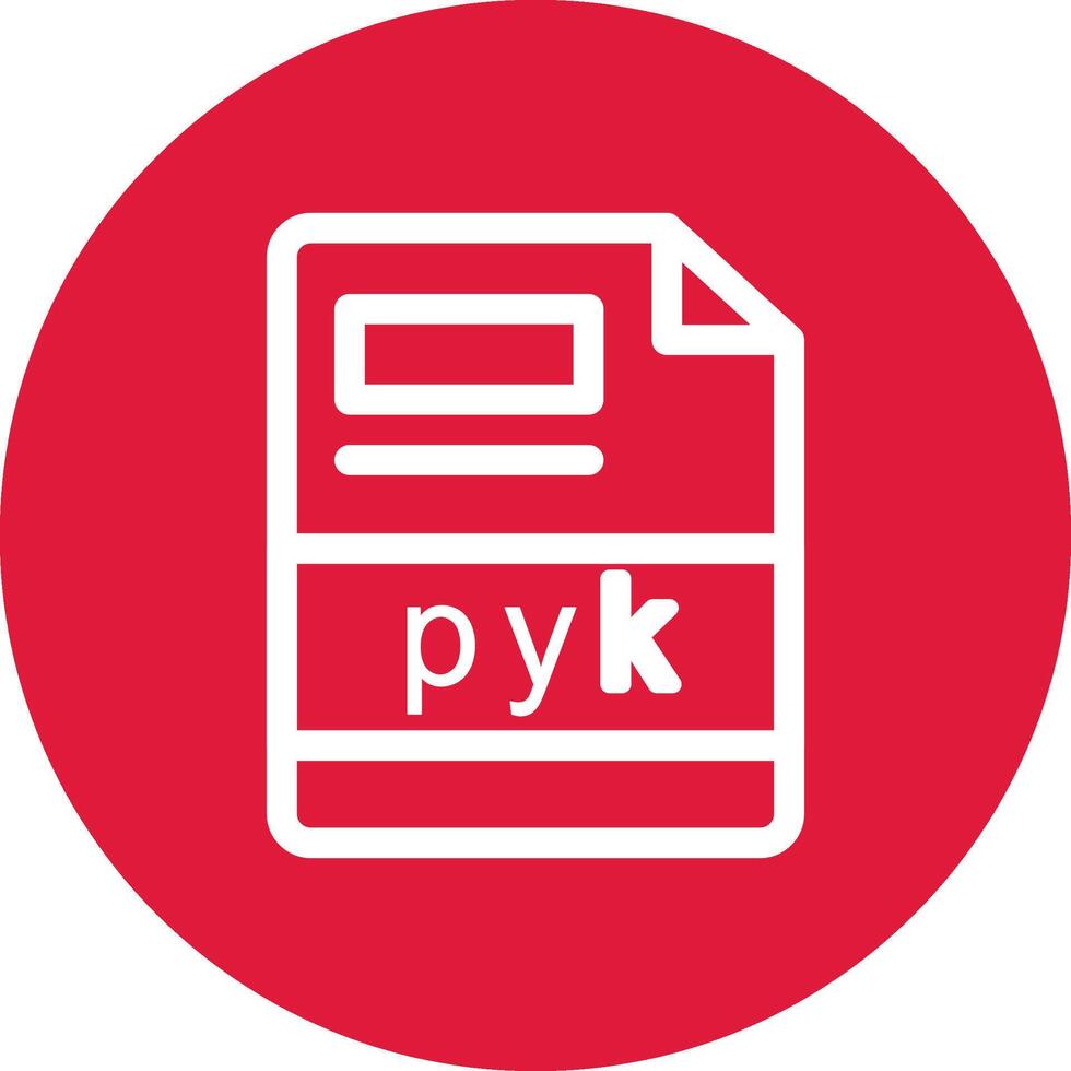 pyk criativo ícone Projeto vetor