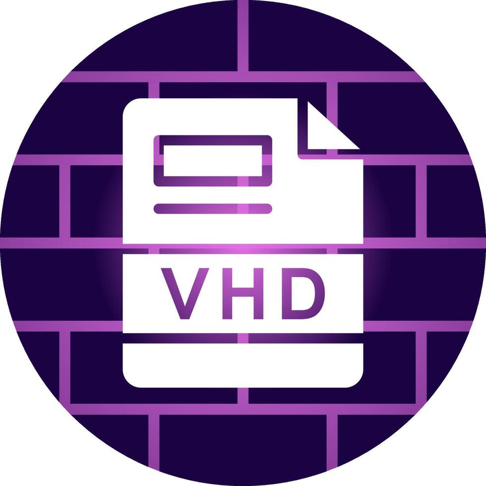 vhd criativo ícone Projeto vetor