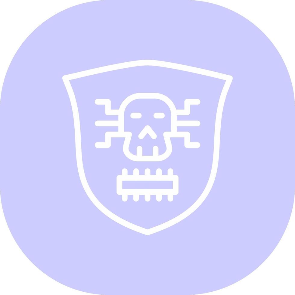 design de ícone criativo de malware vetor