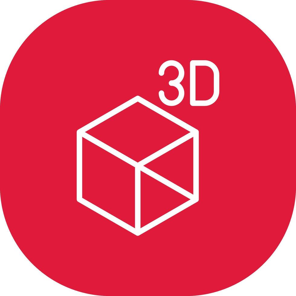 3d objeto criativo ícone Projeto vetor