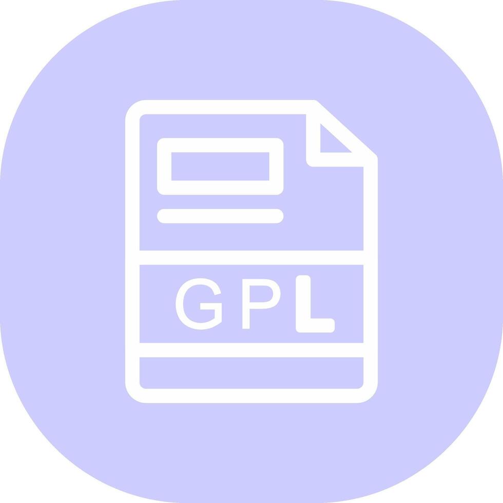 gpl criativo ícone Projeto vetor