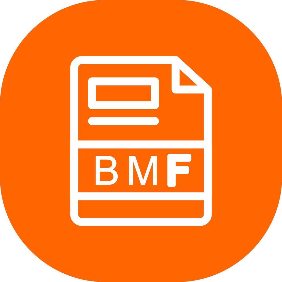 bmf criativo ícone Projeto vetor