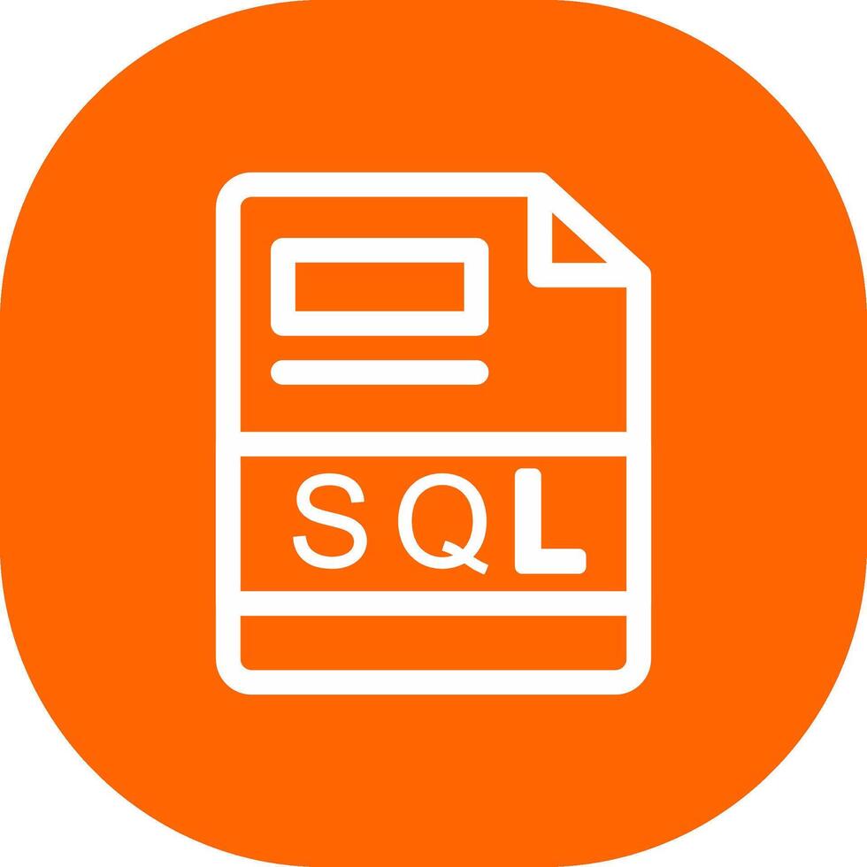 sql criativo ícone Projeto vetor