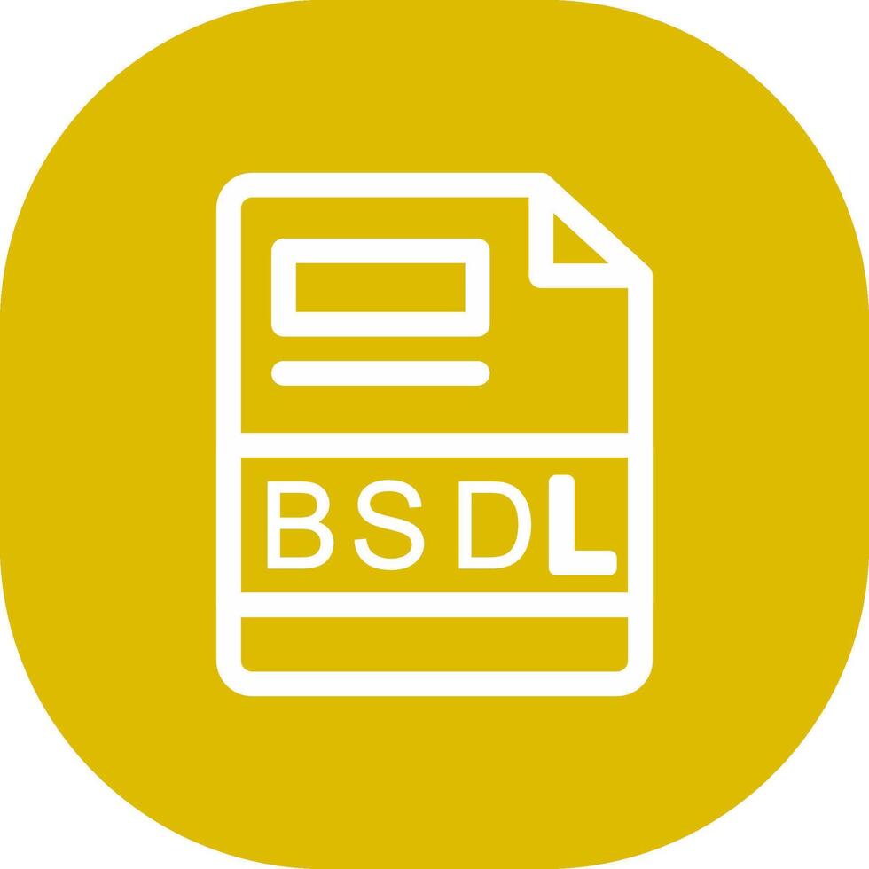 bsdl criativo ícone Projeto vetor