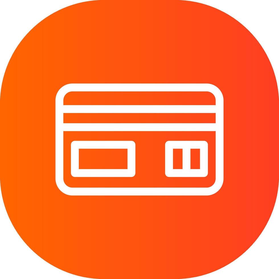design de ícone criativo de cartão de crédito vetor