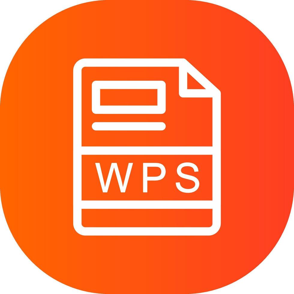 wps criativo ícone Projeto vetor