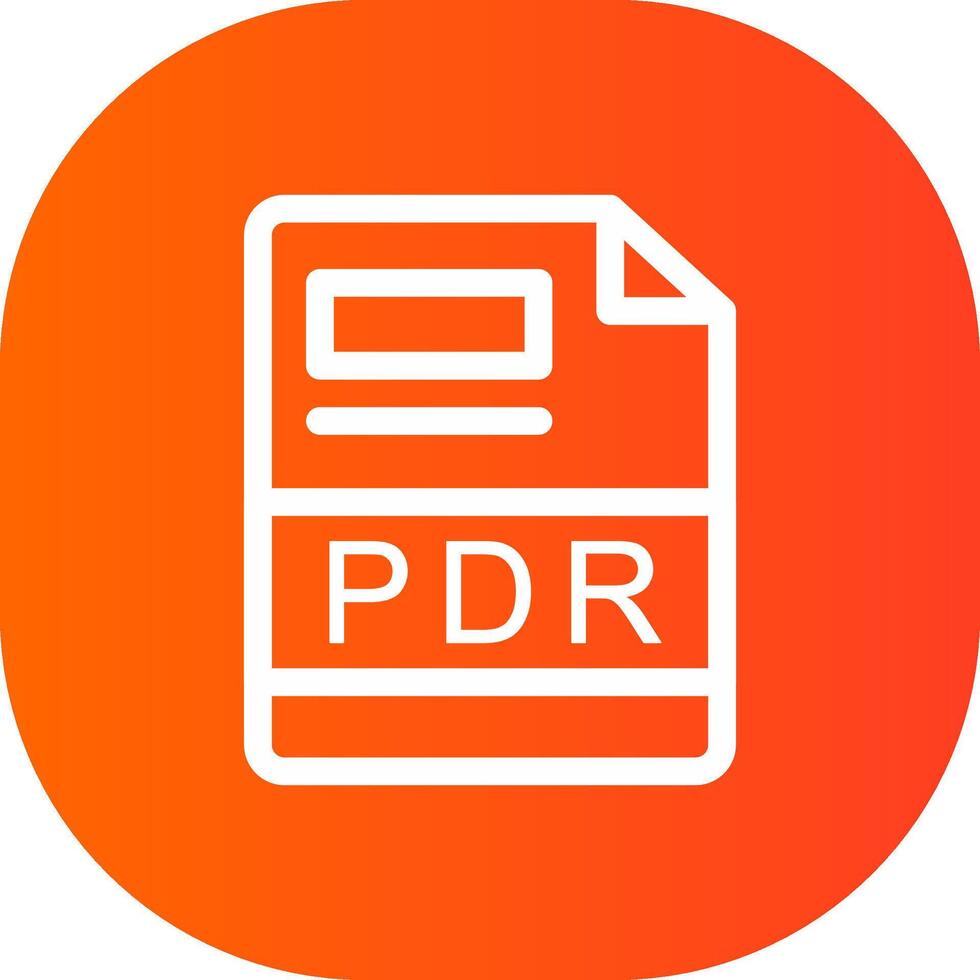 pdr criativo ícone Projeto vetor