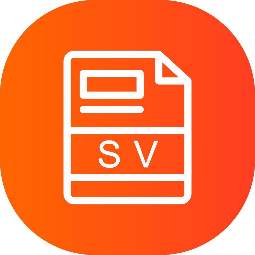 sv criativo ícone Projeto vetor