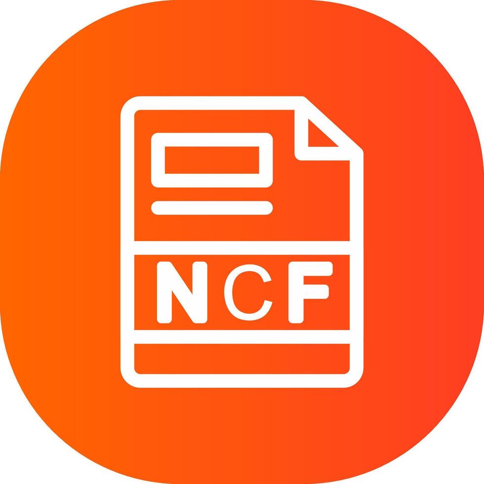 ncf criativo ícone Projeto vetor