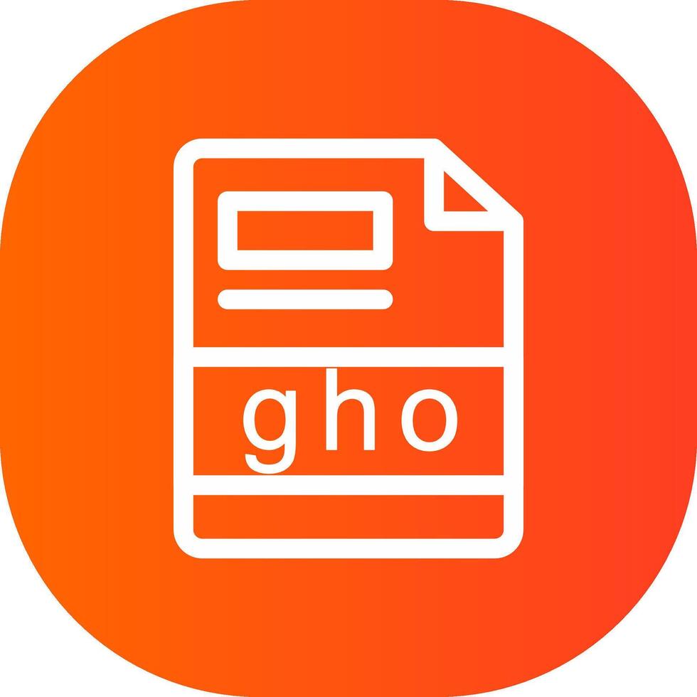 gho criativo ícone Projeto vetor