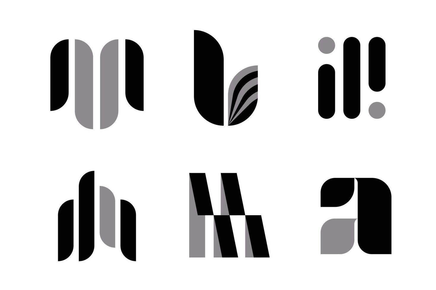 moderno minimalista vetor logotipo definir, moderno Preto logotipo vetor, minimalista Preto logotipo
