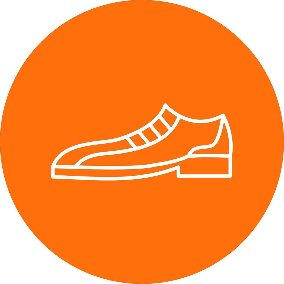 formal sapatos linha círculo cor ícone vetor