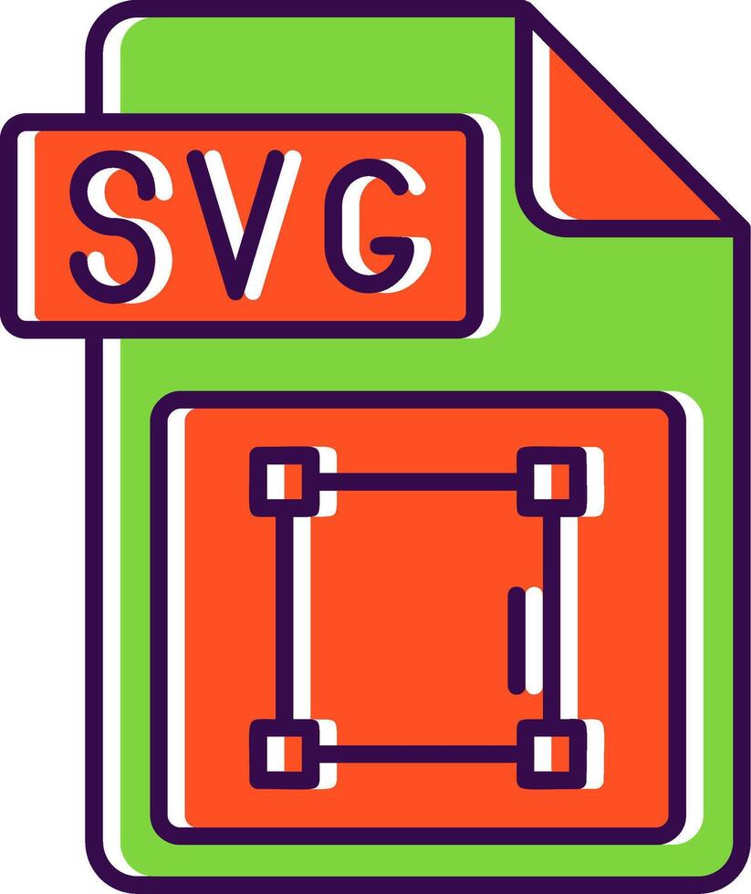 SVG Arquivo formato preenchidas ícone vetor