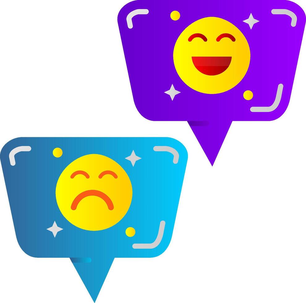 emojis plano gradiente ícone vetor