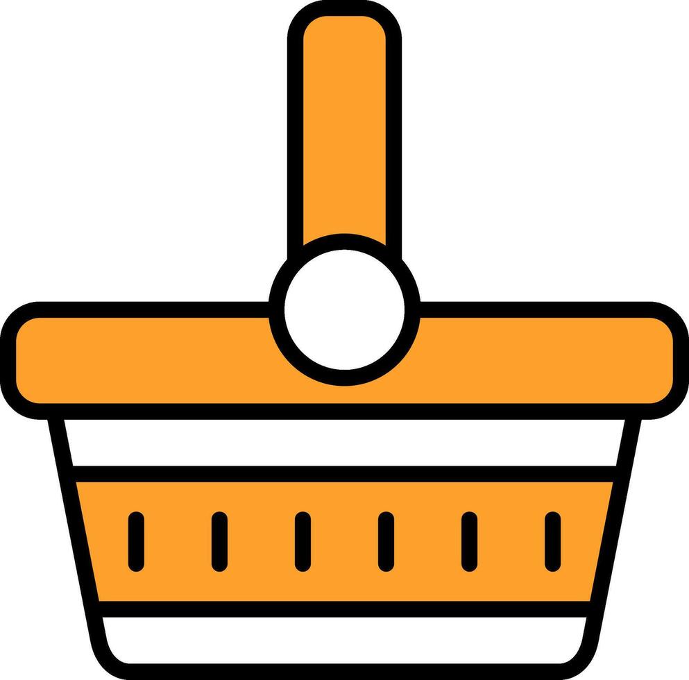 ícone de vetor de cesta de piquenique