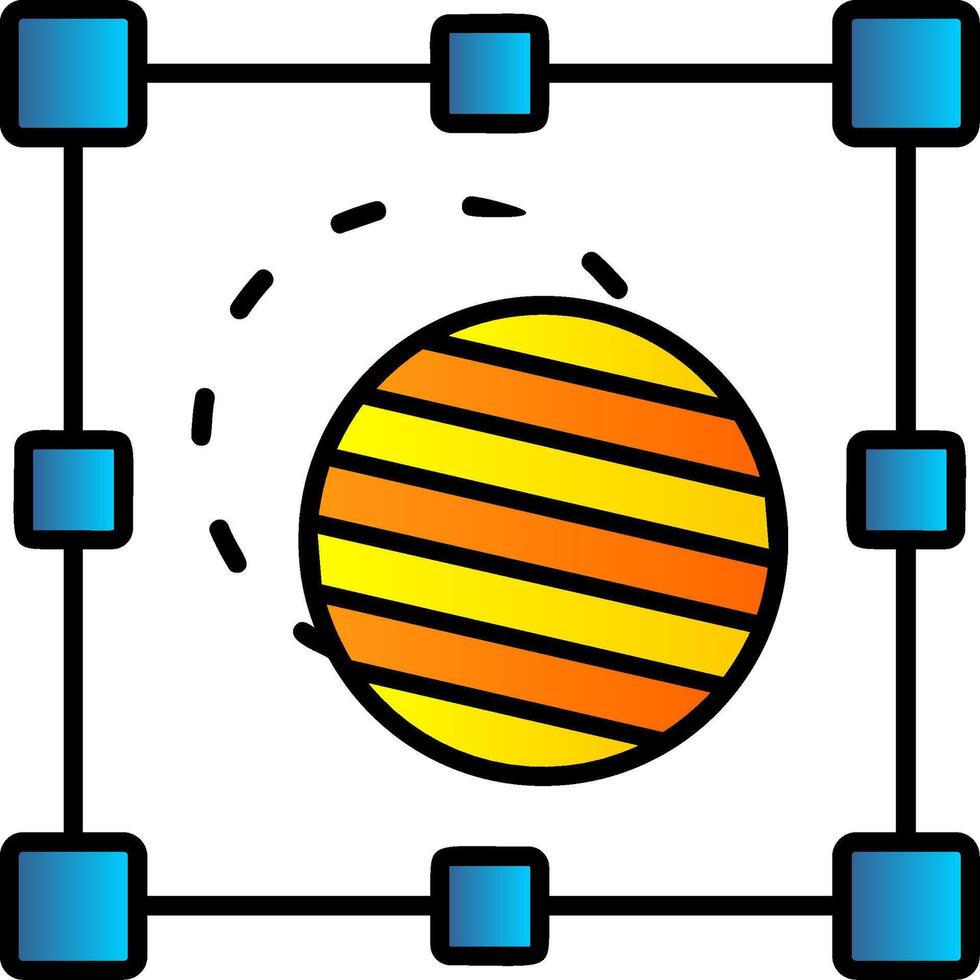 mascarar preenchidas gradiente ícone vetor