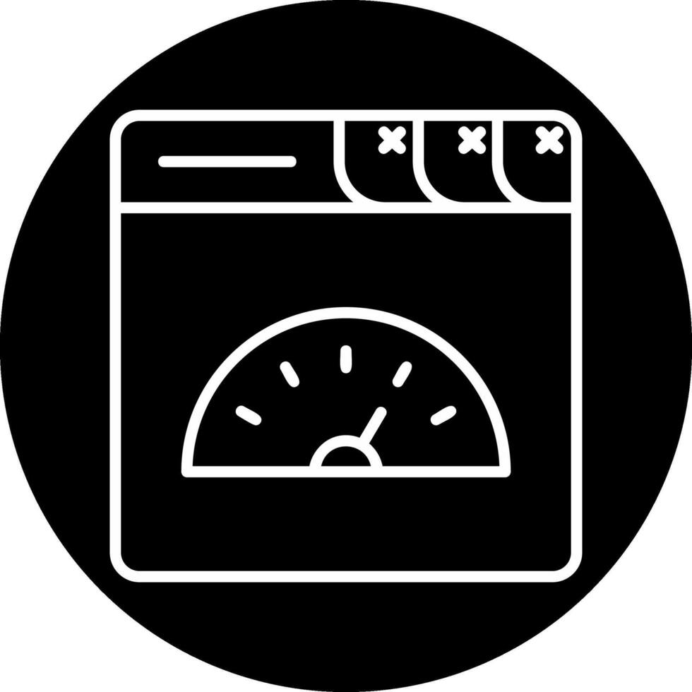 ícone de vetor de velocidade de página