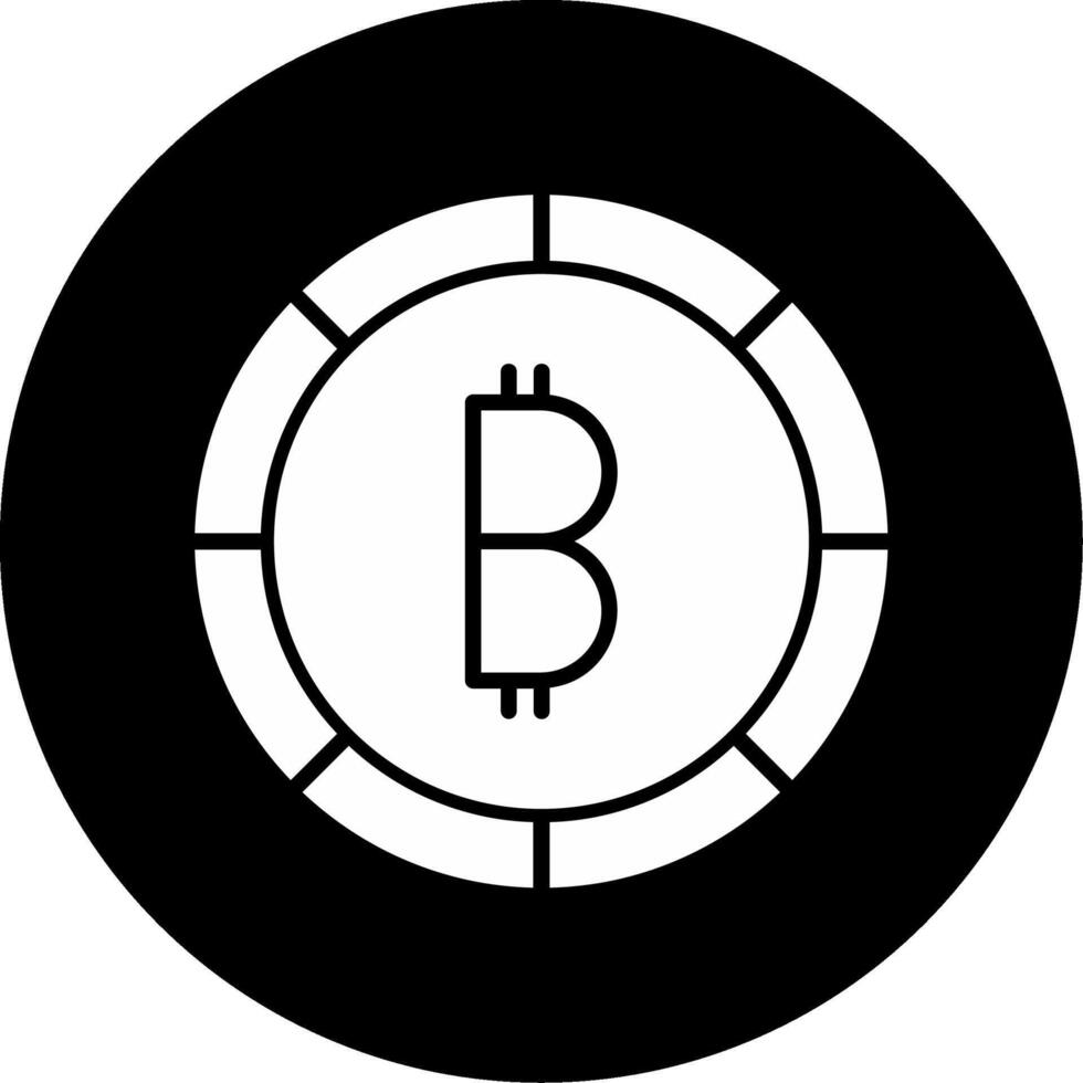 ícone de vetor bitcoin