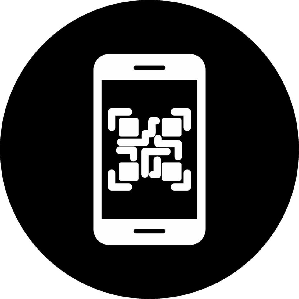 Smartphone qr código vetor ícone