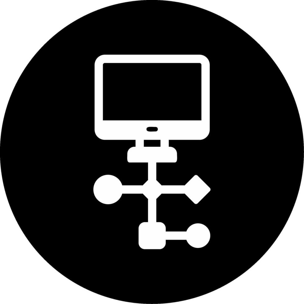 ícone de vetor de fluxo de trabalho