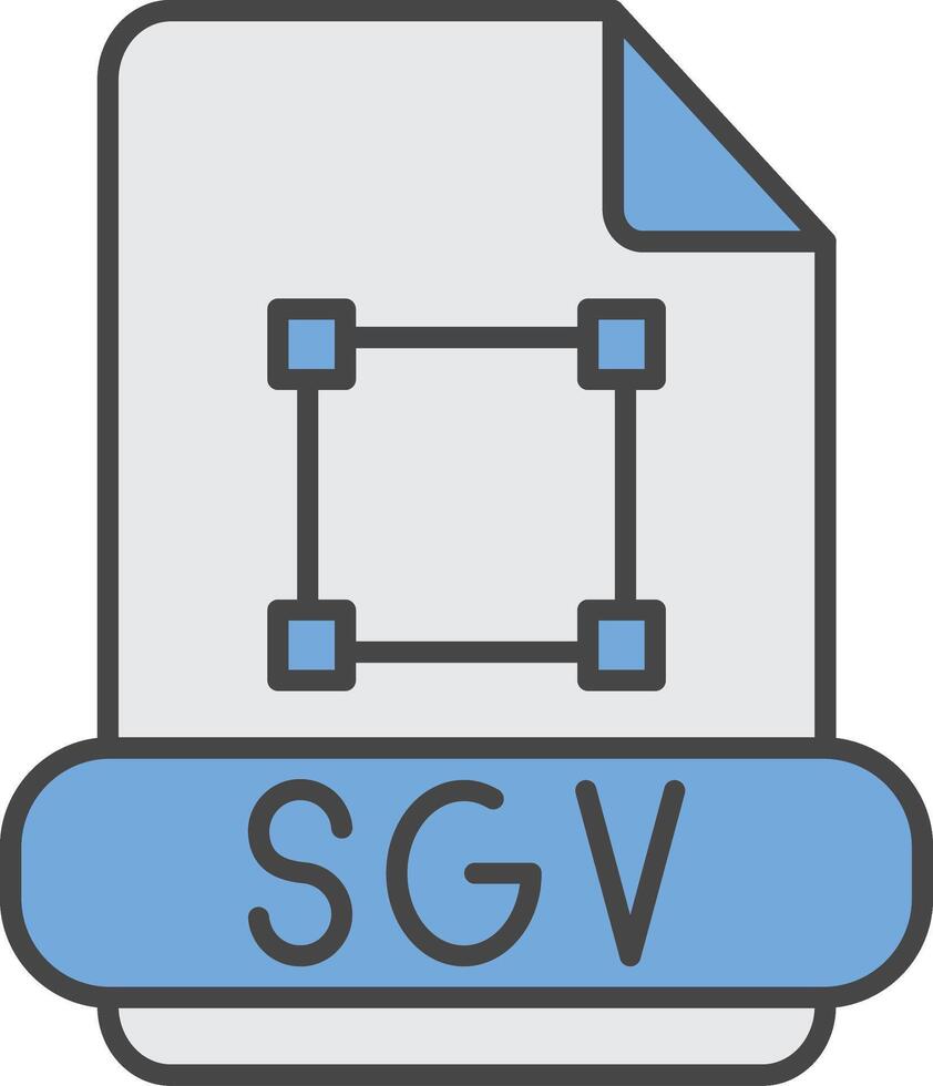SVG linha preenchidas luz ícone vetor