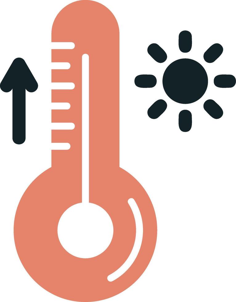 ícone de vetor de termômetro
