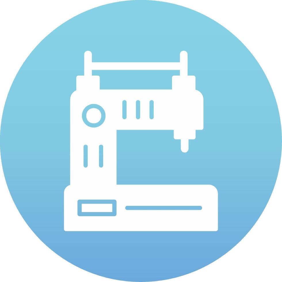 ícone de vetor de máquina de costura