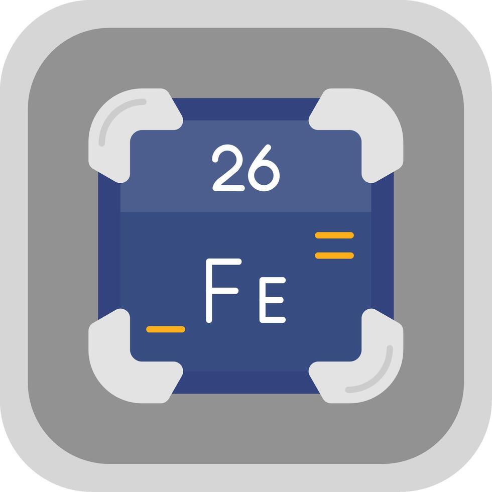 ferro plano volta canto ícone vetor