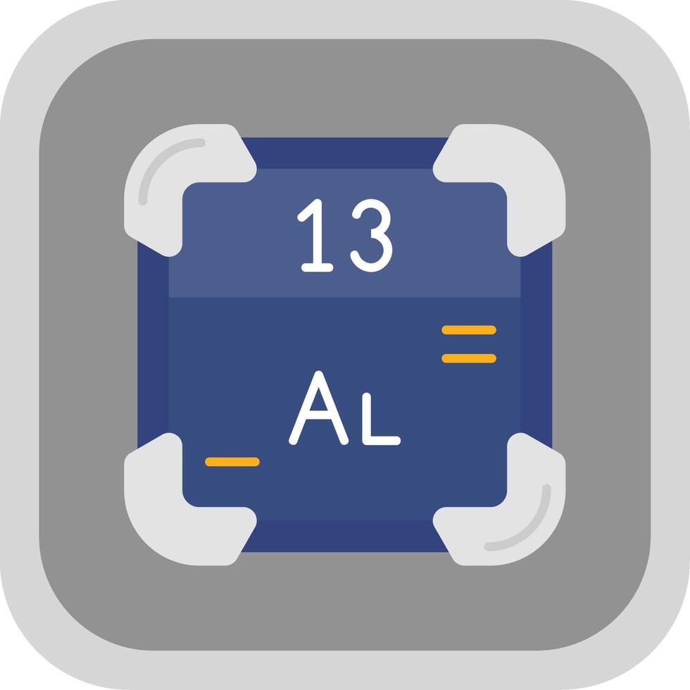 alumínio plano volta canto ícone vetor