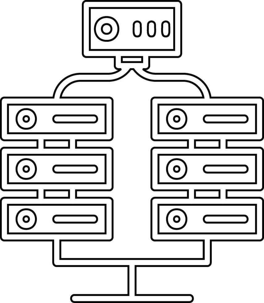 ícone de vetor de servidor