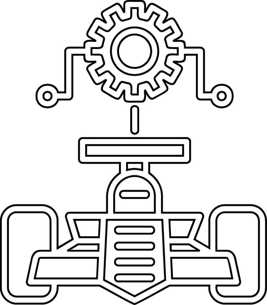 ícone de vetor de configuração de carro