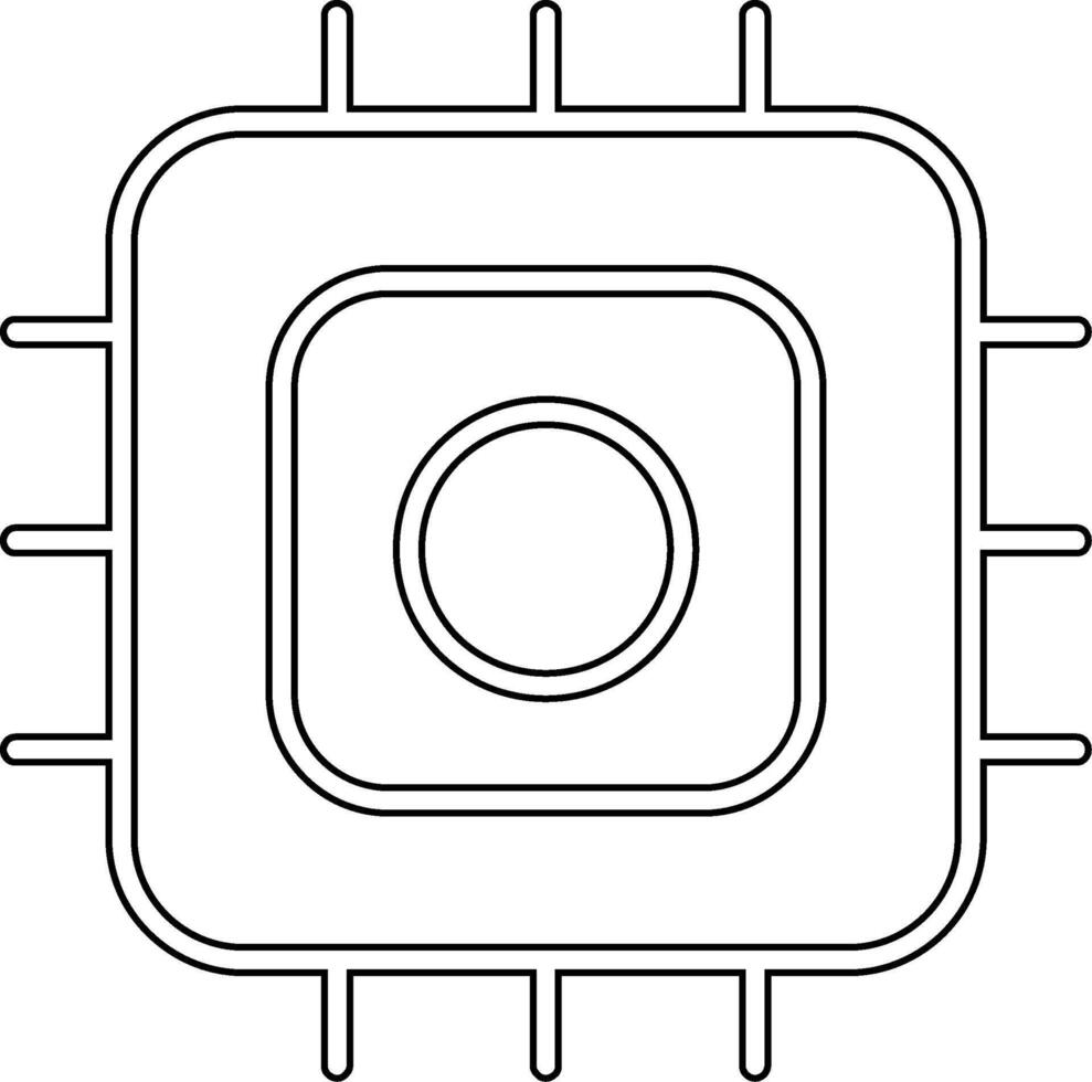 ícone de vetor de processador