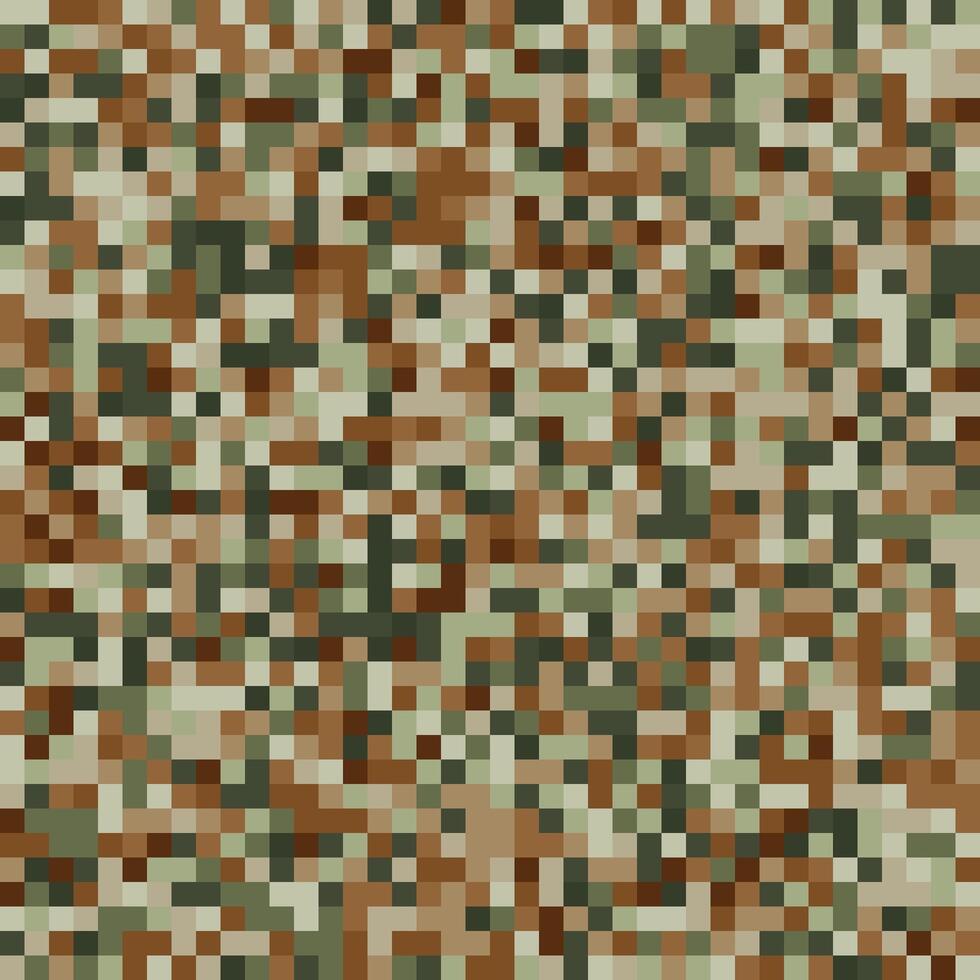 abstrato mosaico pixel padronizar Projeto dentro camuflar cores vetor