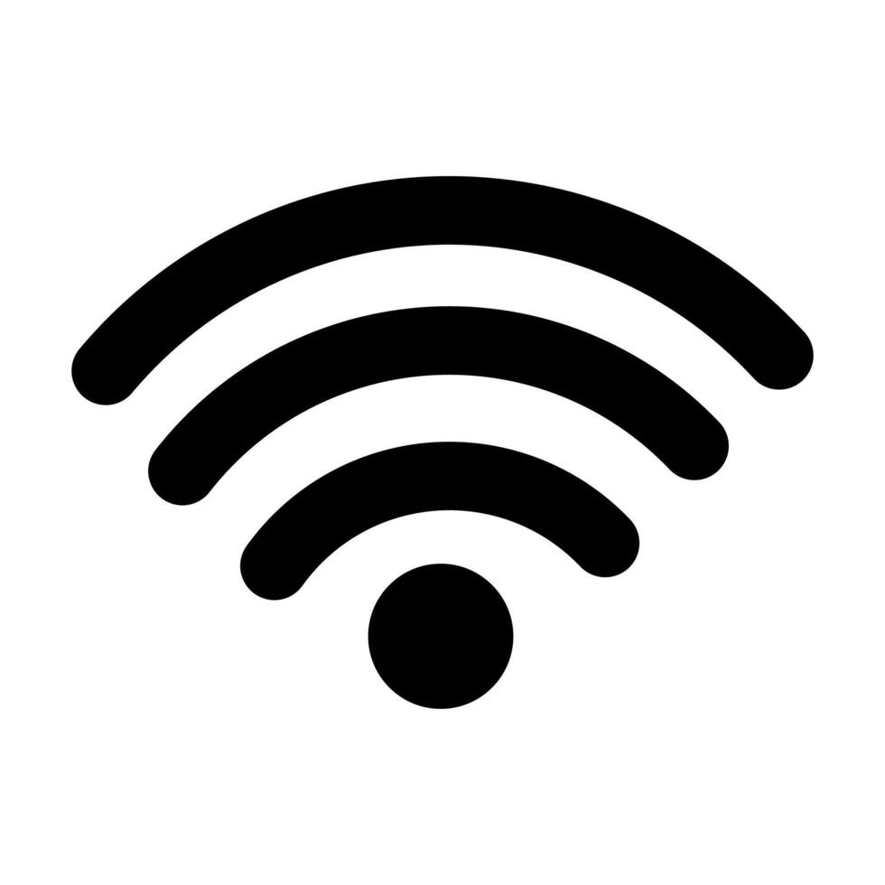sem fio Wi-fi ou placa para controlo remoto Internet Acesso ícone vetor em branco fundo, plano estilo para gráfico e rede Projeto