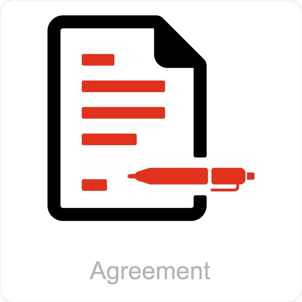 acordo e acordo ícone conceito vetor