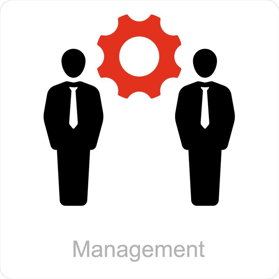 gestão e o negócio ícone conceito vetor