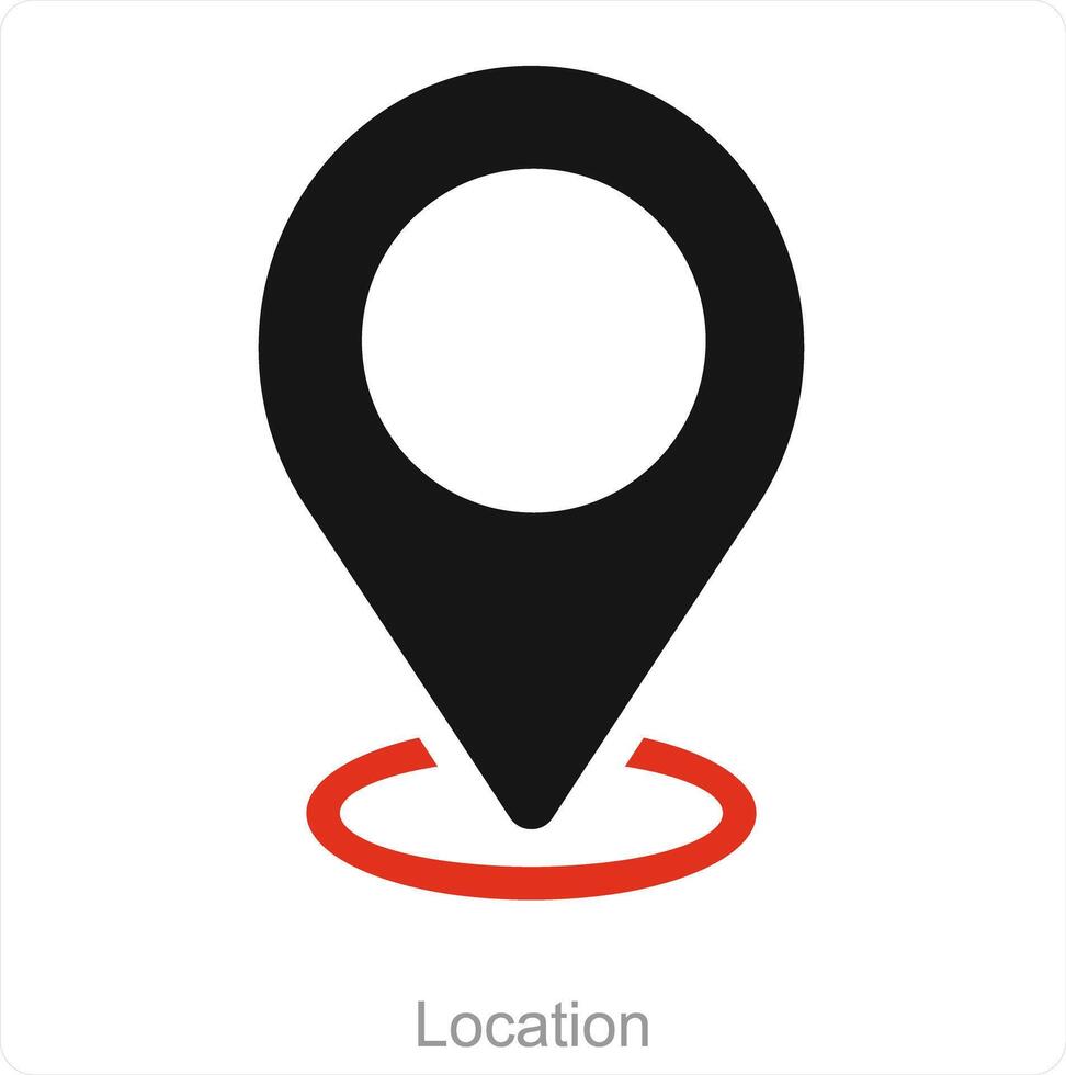 localização e mapa ícone conceito vetor