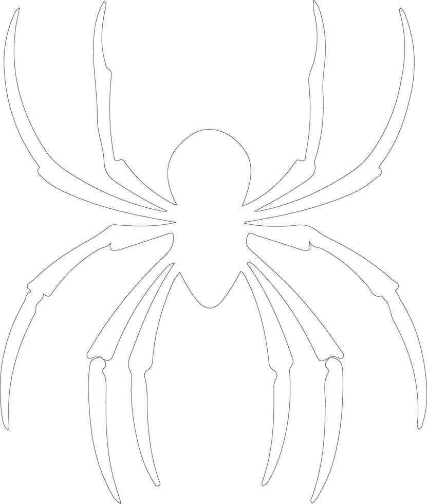 aracnídeo esboço silhueta vetor