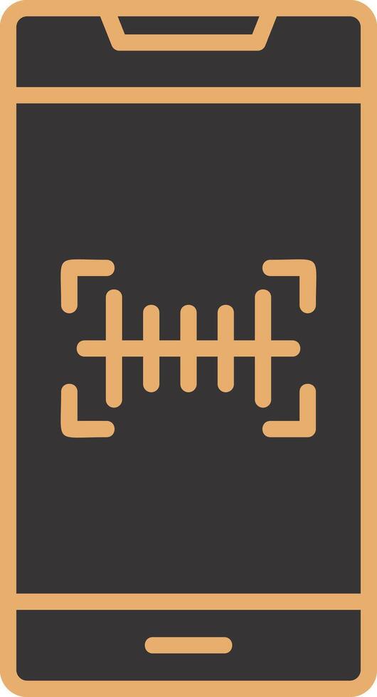 ícone de vetor de scanner de código de barras