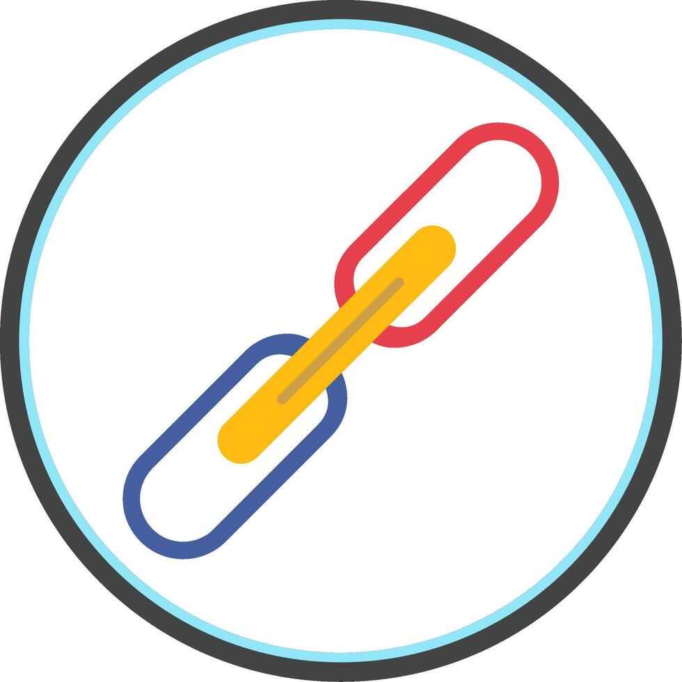 ligação plano círculo ícone vetor