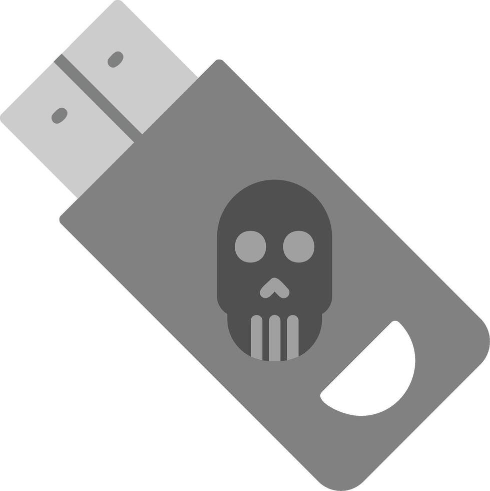 infectado Pen drive vetor ícone