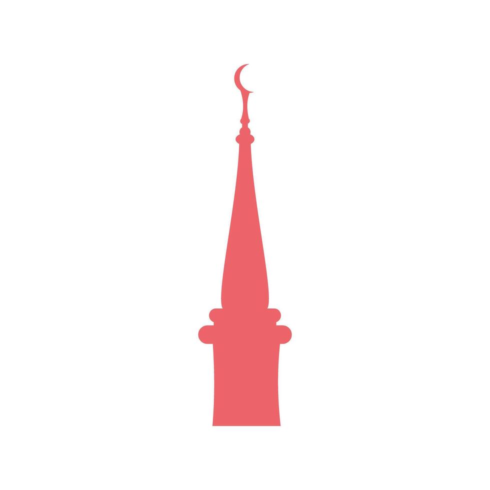 silhueta do uma mesquita ícone em branco fundo. vetor ilustração. ilustração do uma simples, cor de tinta mesquita silhueta dentro uma plano estilo. religioso Projeto elementos