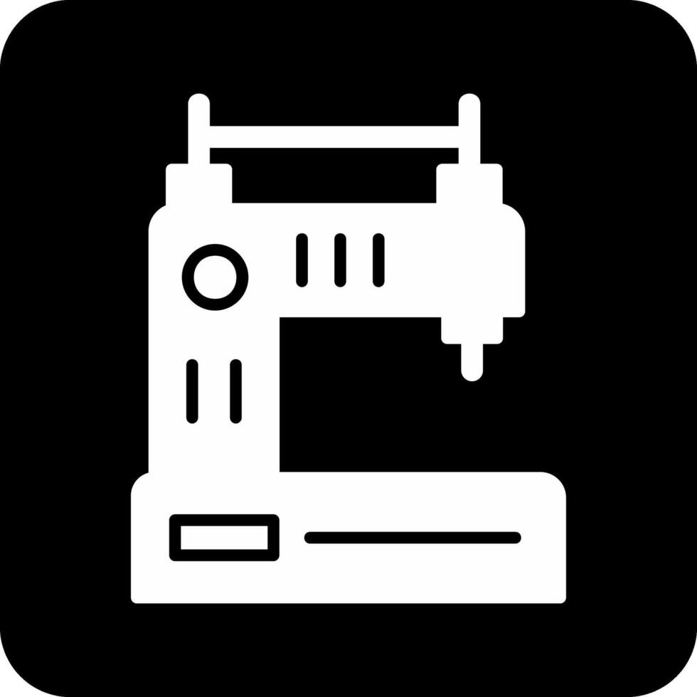 ícone de vetor de máquina de costura