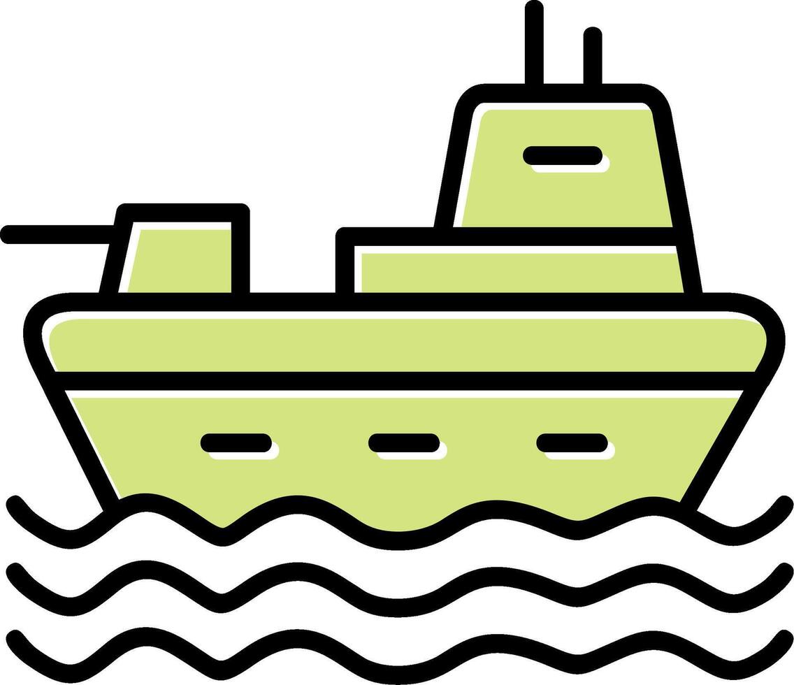 militares navio vetor ícone