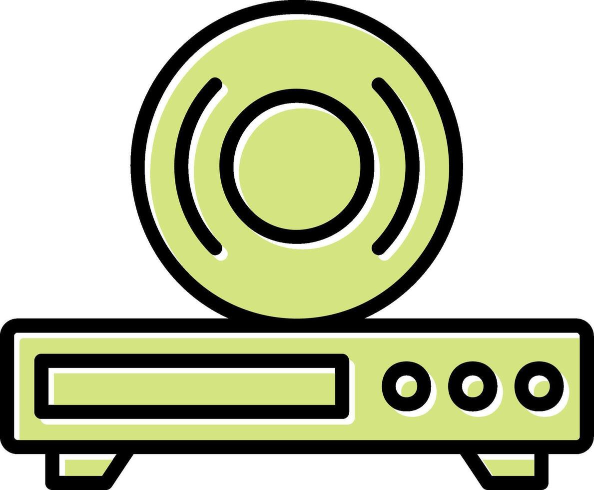 ícone de vetor de reprodutor de cd