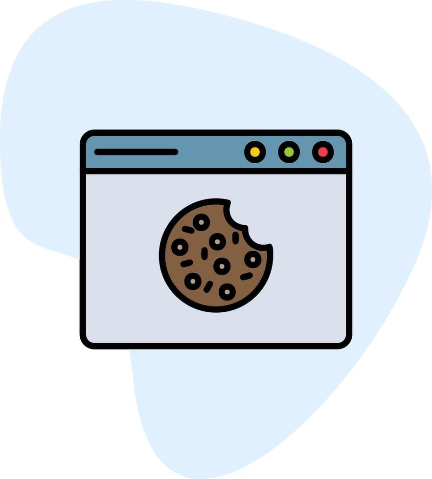 rede biscoitos vetor ícone