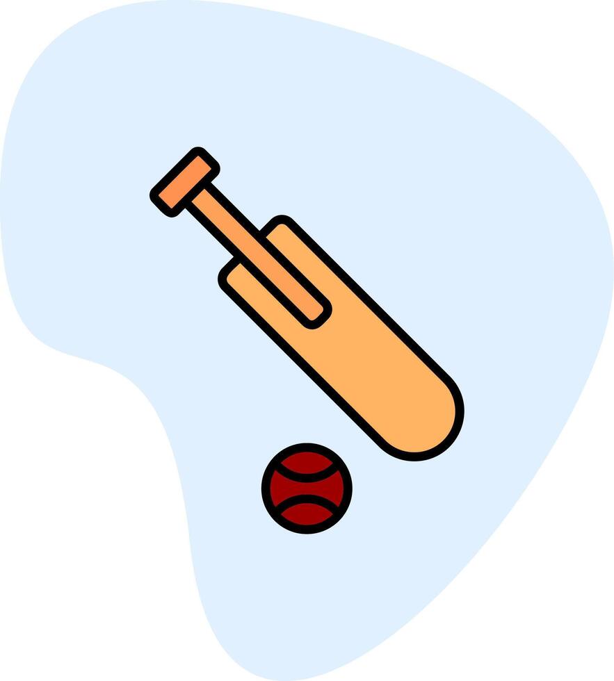 ícone de vetor de críquete